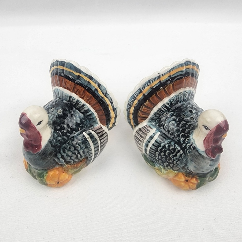 Bella Casa By Ganz Turkey Salt & Pepper Shakers Thanksgiving Fall Feast‎ Goble